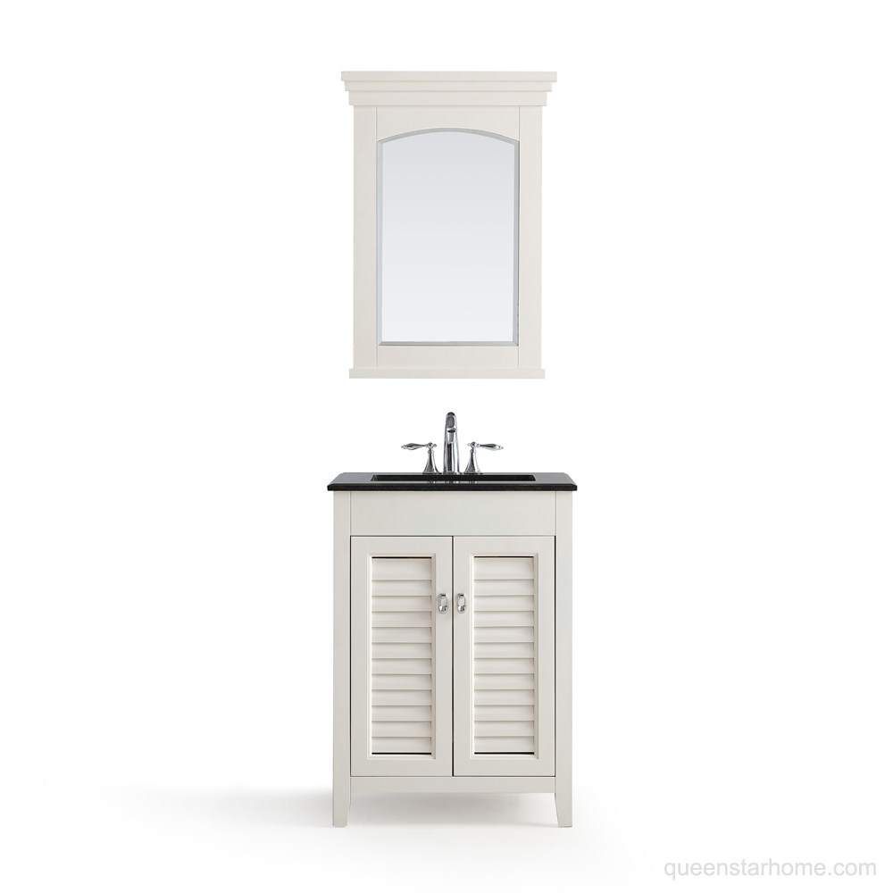 QS-AD02 24” White bathroom vanity cabinet